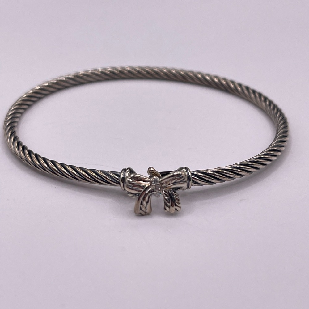 David Yurman Chatelaine Bow Bracelet with Sterling Silver - Picture 5 of 8